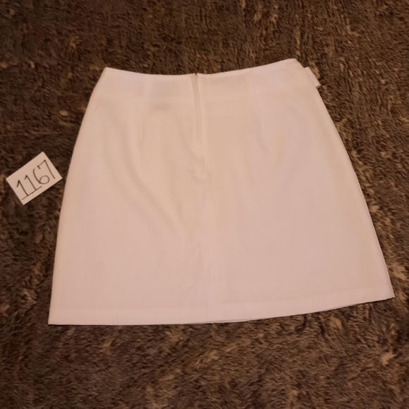 VINTAGE White Straight Decorative Chain Mini Skirt - Picture 5 of 9